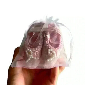 NWT Kur Pink Glitter Ballet Slipper Ballerina Ornament - Ornament Gift Idea